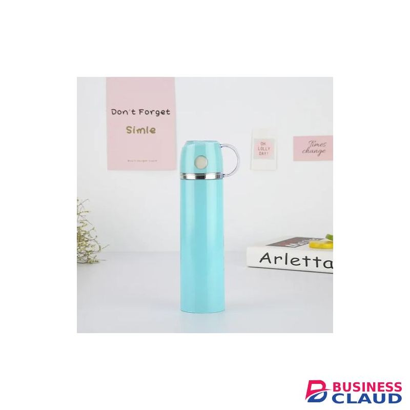 500ML Metallic Thermos Vacuum Flask-sky Blue.