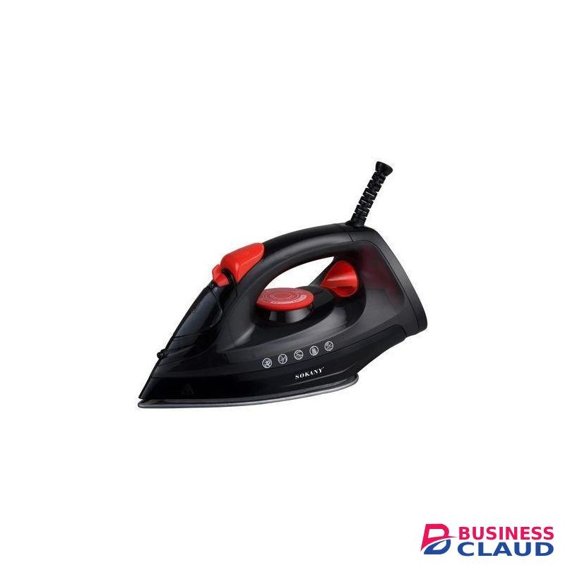 Sokany Heavy Duty Steam Iron Box With Non-stick Ceramic Sole Plate-1800W