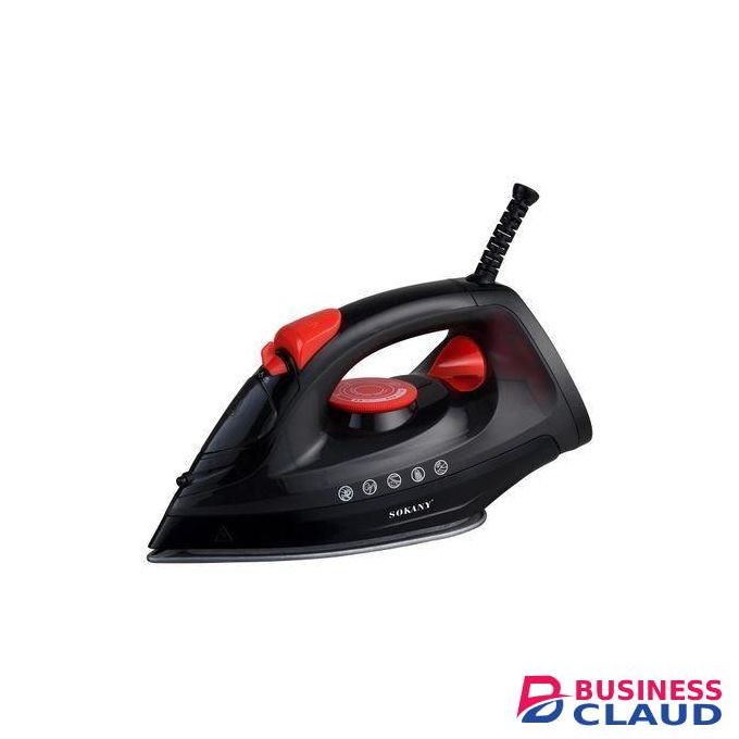 Sokany Heavy Duty Steam Iron Box With Non-stick Ceramic Sole Plate-1800W