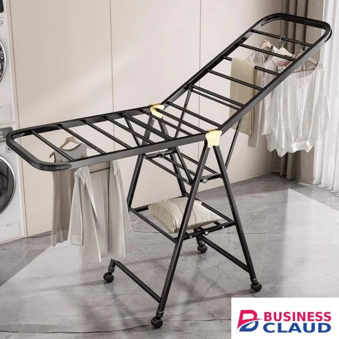 Folding Clothes Drying Rack Floor-standing Home Bedroom Indoor Clothes Hanging Balcony