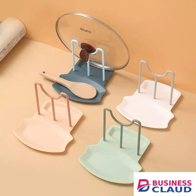 Lee Spoon Rest and Pot Lid Holder combo Removable Pan Pot Cover Lid Rack Shelf Stand Holder Utensil Rest Organizer Storage Kitchen Tool