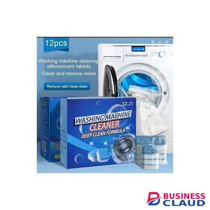 Washing Machine Cleaning Tablets -Eco Friendly Deep Cleaning with 12 Tablets