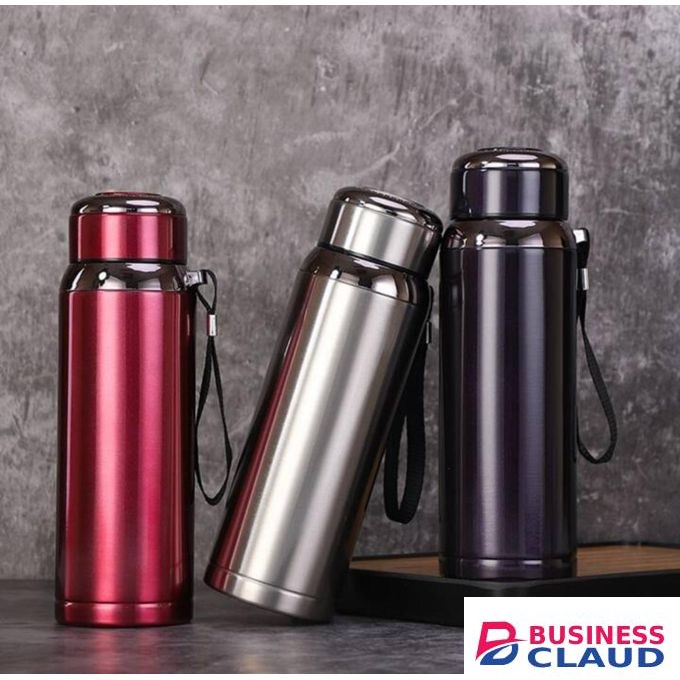 600ml pure healthy happy thermocup with sling handle available in 4 colours