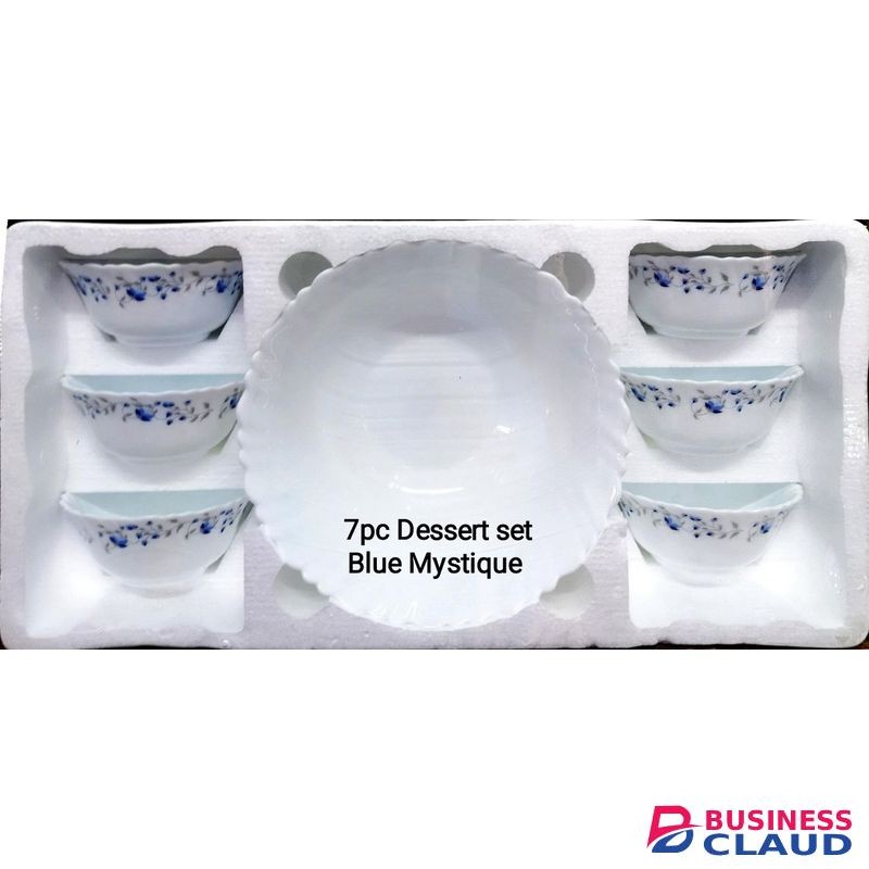 Diva 7 Pcs Mystique Ceramic Dessert Plate Set