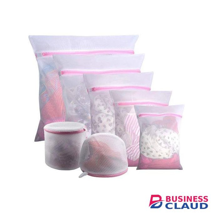6 Pcs Washing Machine Protective Mesh Laundry Bags For Delicates With Zipper