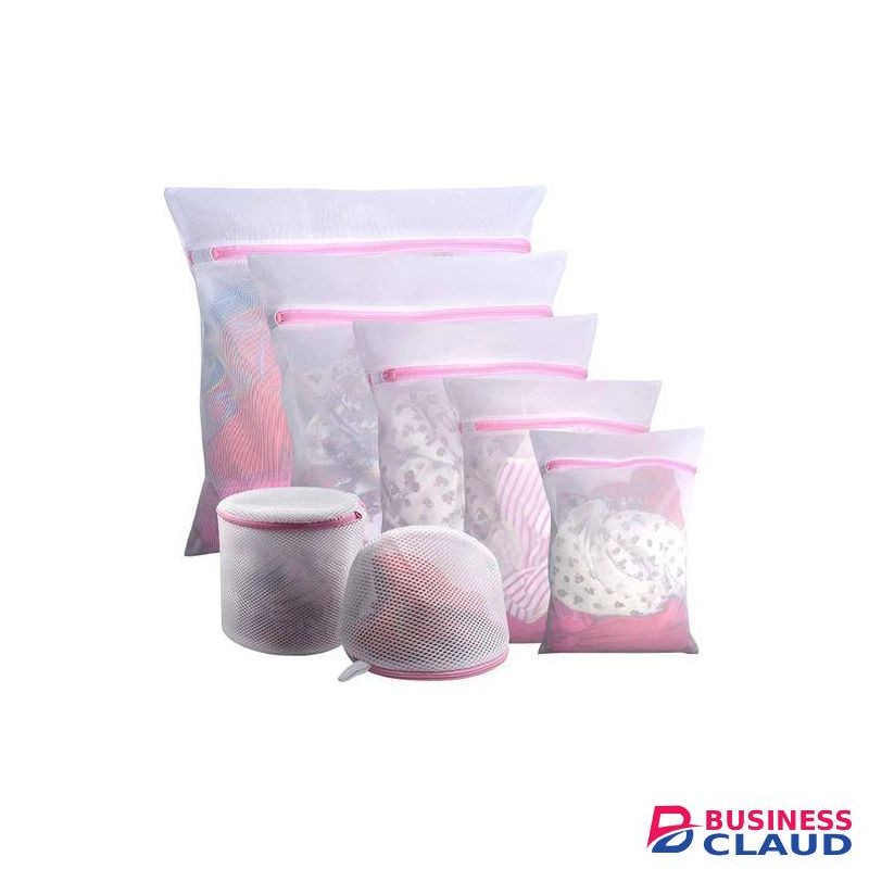 6 Pcs Washing Machine Protective Mesh Laundry Bags For Delicates With Zipper