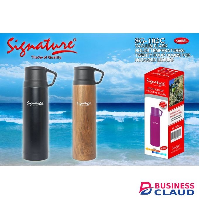 Signature 500ml Stainless Steel Unbreakable -Bottle Vacuum Flask