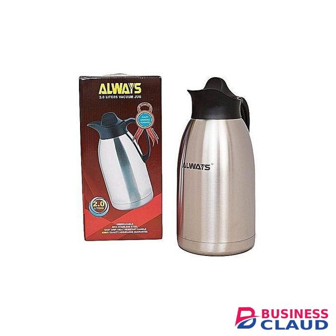 Always Unbreakable 2-Litre Stainless Steel Flask – Double Wall Vacuum Insulated Hot & Cold Bottle