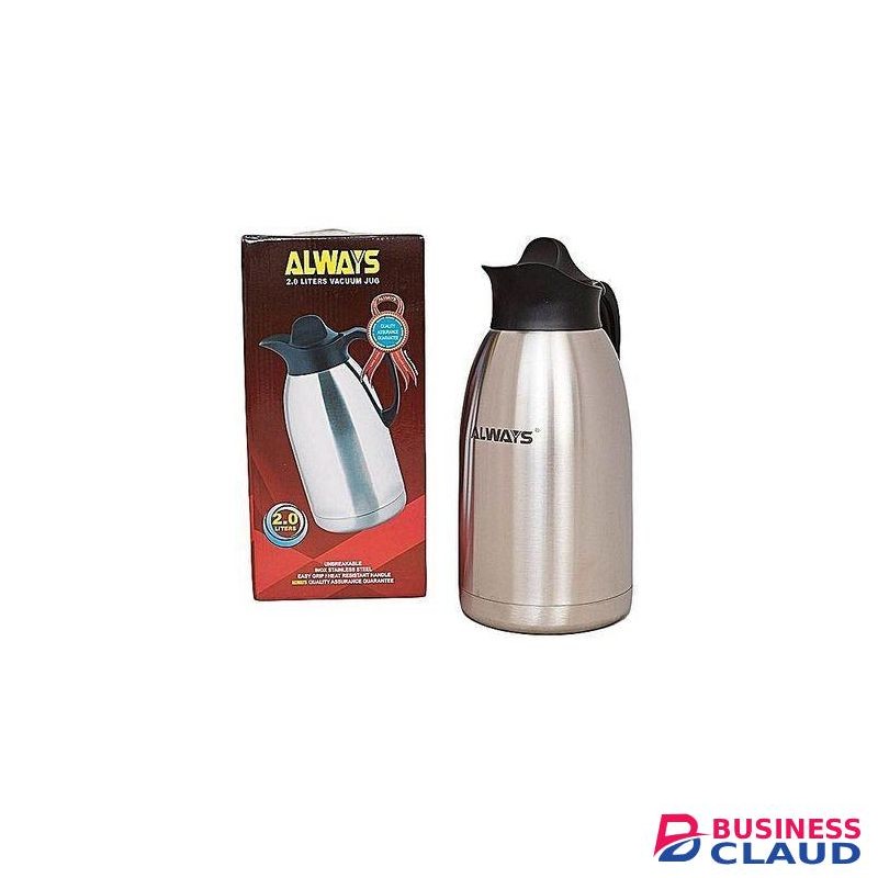 Always Unbreakable 2-Litre Stainless Steel Flask – Double Wall Vacuum Insulated Hot & Cold Bottle