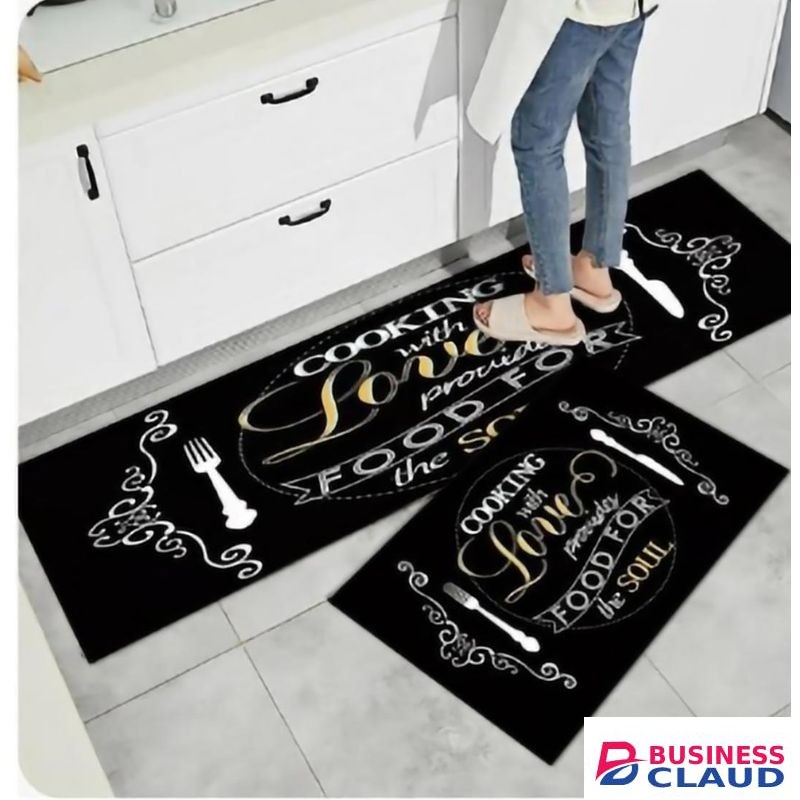 NEWEST ANTISLIP RUBBER KITCHEN MAT- 2pcs