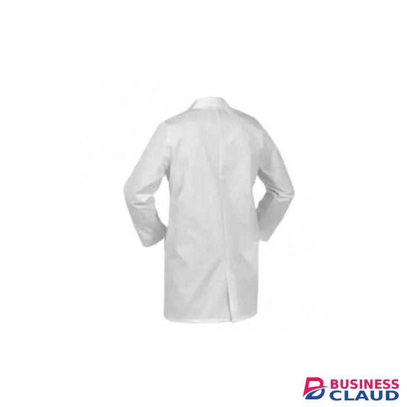 Unisex Comfy White Cotton Dust-coat
