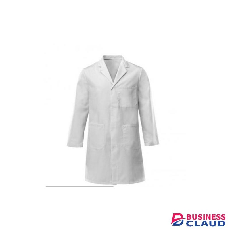 Unisex Comfy White Cotton Dust-coat