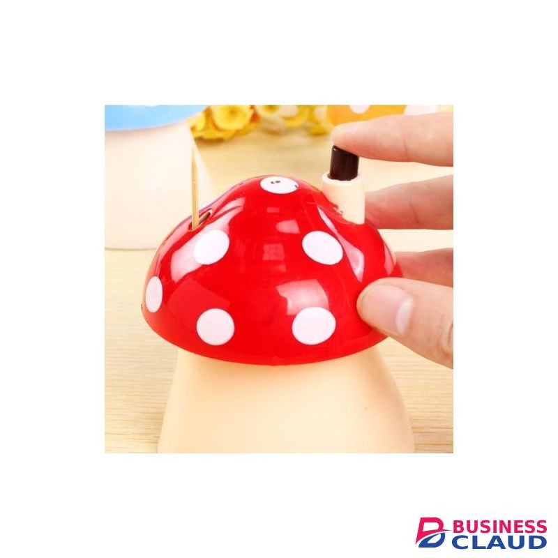 Mushroom Design Automatic Toothpick Holder Dispenser