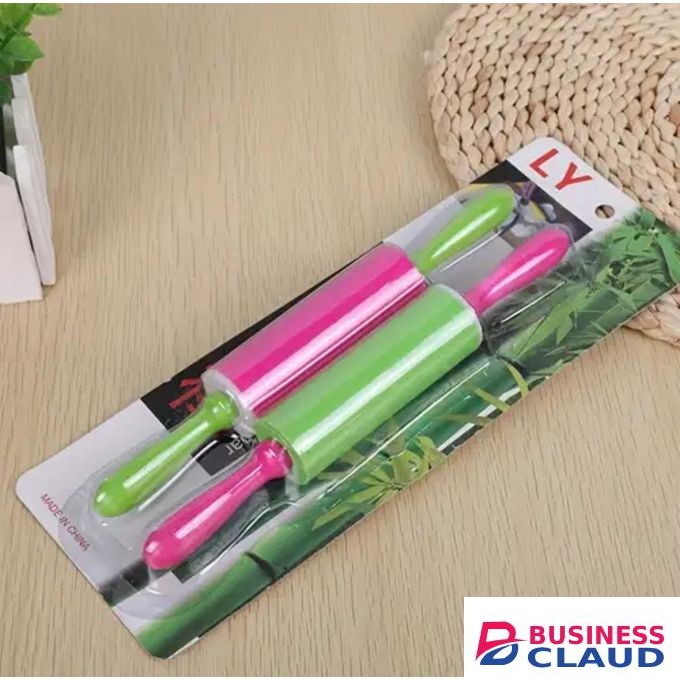 Non-Stick Wooden Handle Silicone Rolling Pin Roller / Pastry / Dough