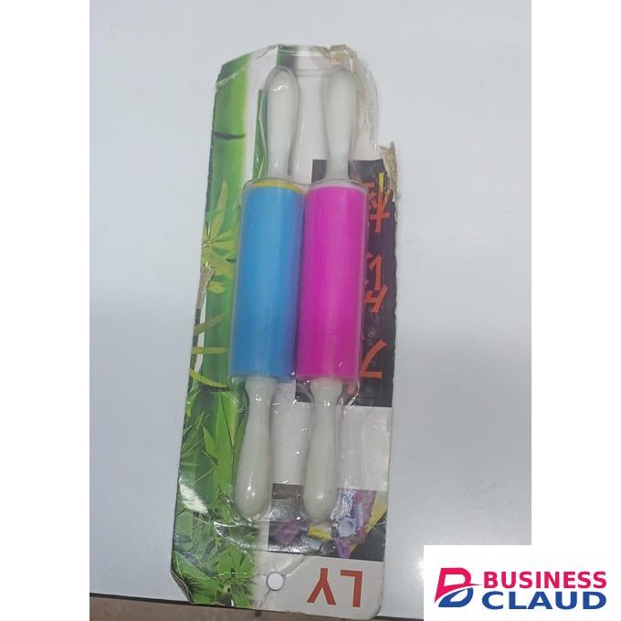 Non-Stick Wooden Handle Silicone Rolling Pin Roller / Pastry / Dough