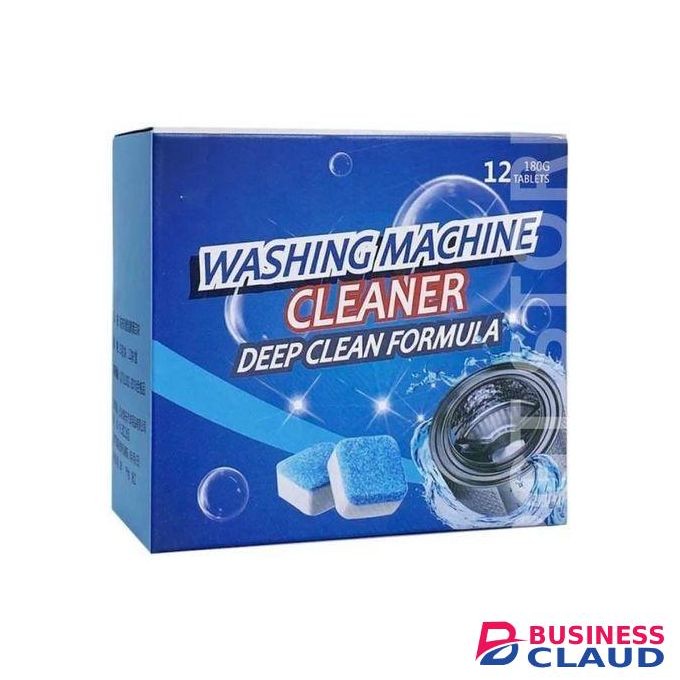 12pcs Deep Clean Washing Machine Tablets - Descale, Deodorize, & Remove Mold