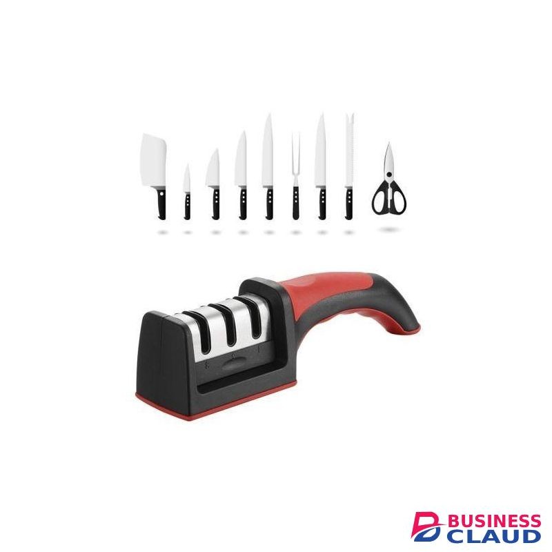 3 Stage Strong Manual Knife Sharpener With Firm Handle