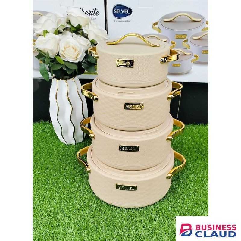 Leatherite 4Pcs Insulated Casserole Hot Pot Set