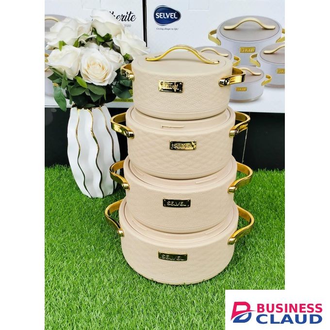 Leatherite 4Pcs Insulated Casserole Hot Pot Set