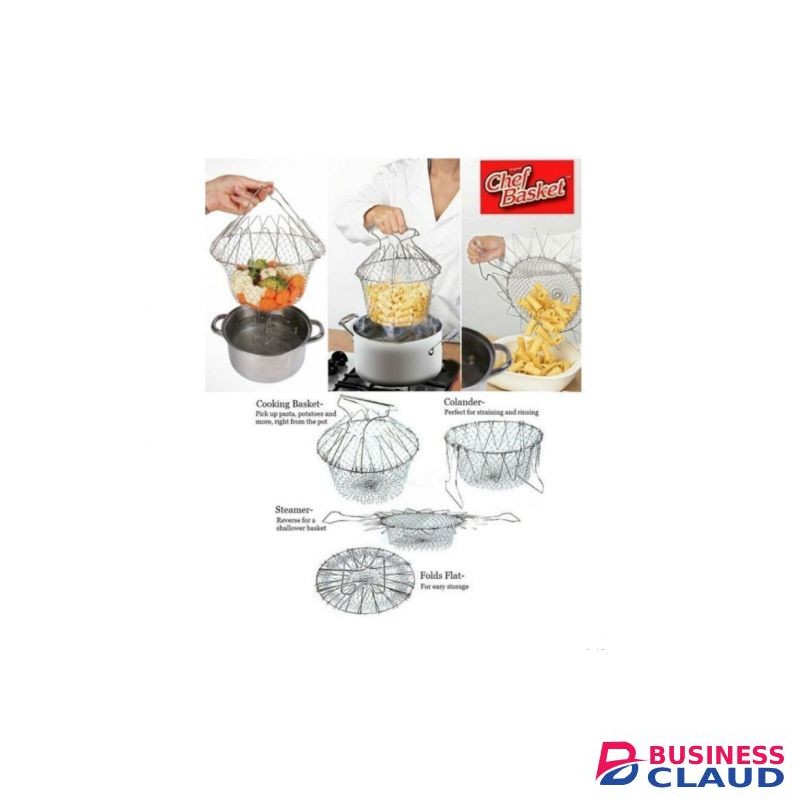 Multipurpose Stainless Steel Foldable Cooking Chef Basket