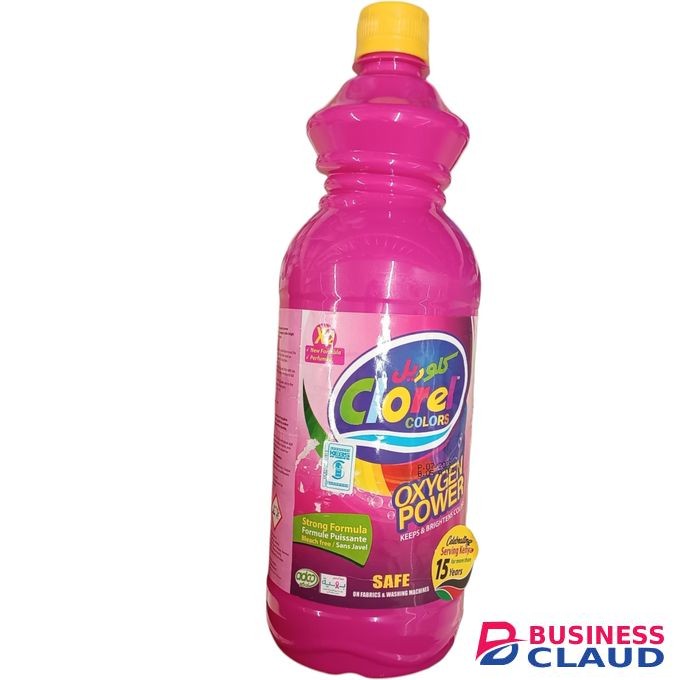 Clorel Bleach Free OXYGEN POWER KEEPS & BRIGHTENS COLOURS Strong Formula Perfumed Safe on Fabrics & Washing Machines jm
