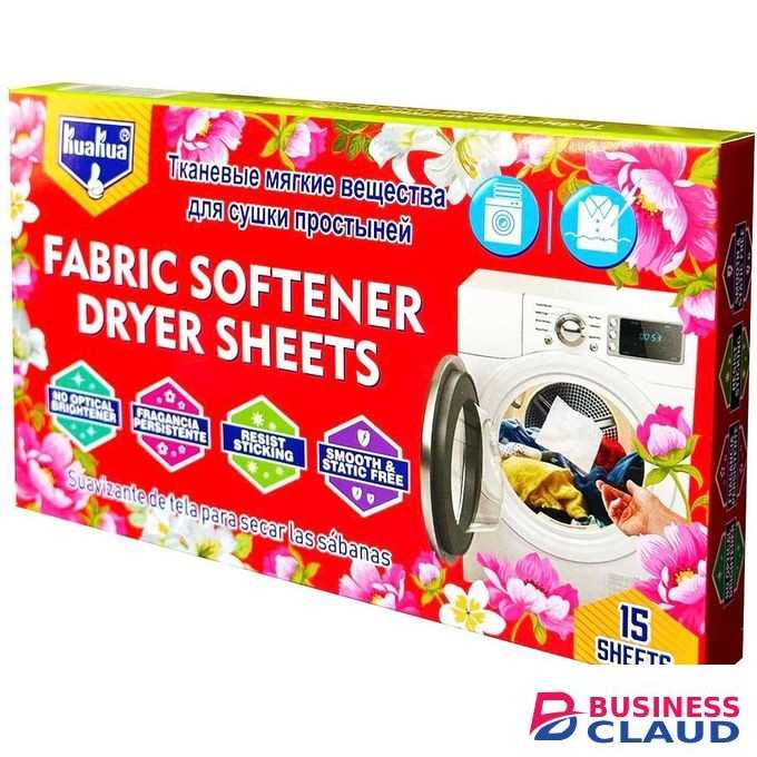 KUAKUA Laundry Fragrance And Fabric Softener Sheets (15 Pcs) For All Washing Machines - Kua Kua
