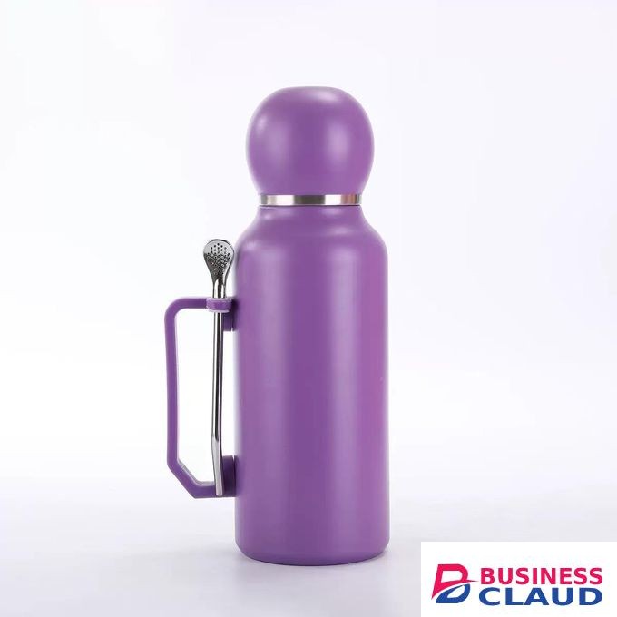 Capacity 1300ML Stainless Steel Water Bottles Tumbler Vacuum Insulated Tumbler Cups Thermos Flask Sport Water Bottle purple