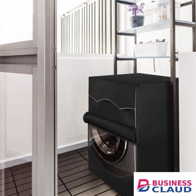 *Front load washing machine cover black -Sunproof/waterproof , Black Colour -No zipper -Size85*65*60