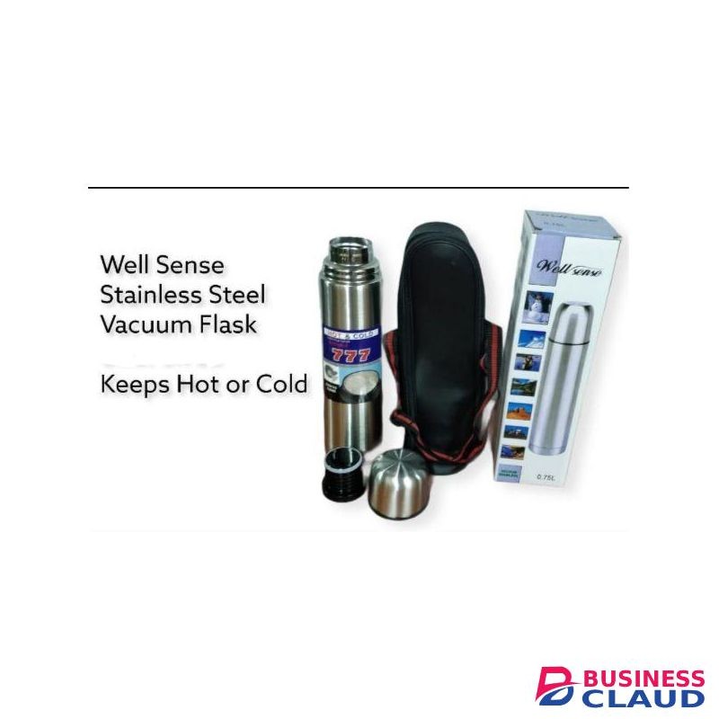 VACUUM FLASK Well Sense Stainless Steel Hot & Cold Flask -0.35l