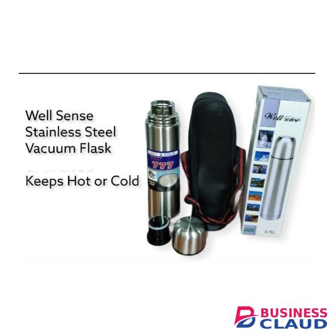 VACUUM FLASK Well Sense Stainless Steel Hot & Cold Flask -0.35l