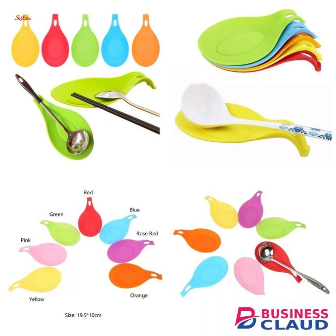 2PCS Silicone spoon rest