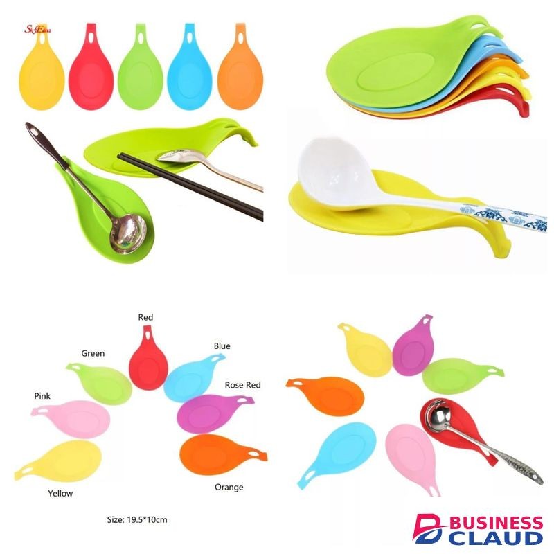 2PCS Silicone spoon rest