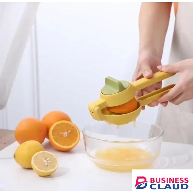 Manual Lemon Squeezer Hand Pressure Plastic Juicer Blue