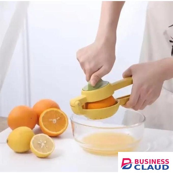 Manual Lemon Squeezer Hand Pressure Plastic Juicer Blue