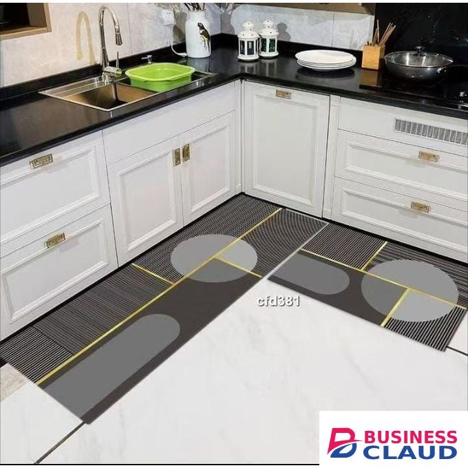 2pcs rubber underside kitchen mats