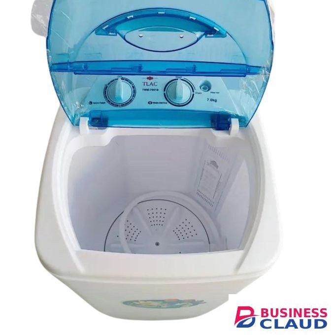 TLAC 7KG Single Tub Semi-Automatic Washing Machine Washer Top Load + Free GIFT OMO AUTO Wash Fit 6x6 Duvet (WASH ONLY)