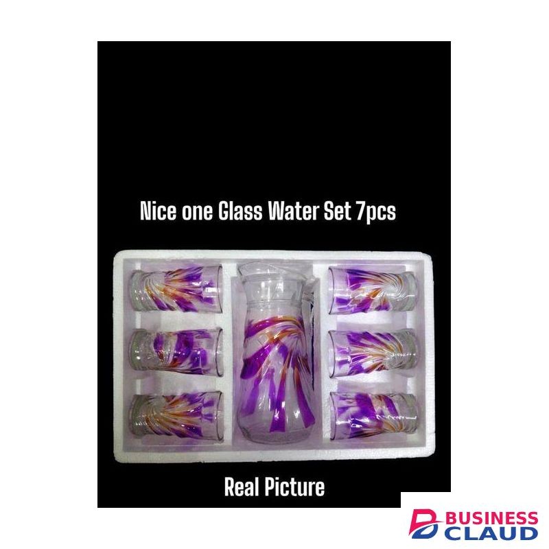 Niceone 7pcs,Water Glass Set
