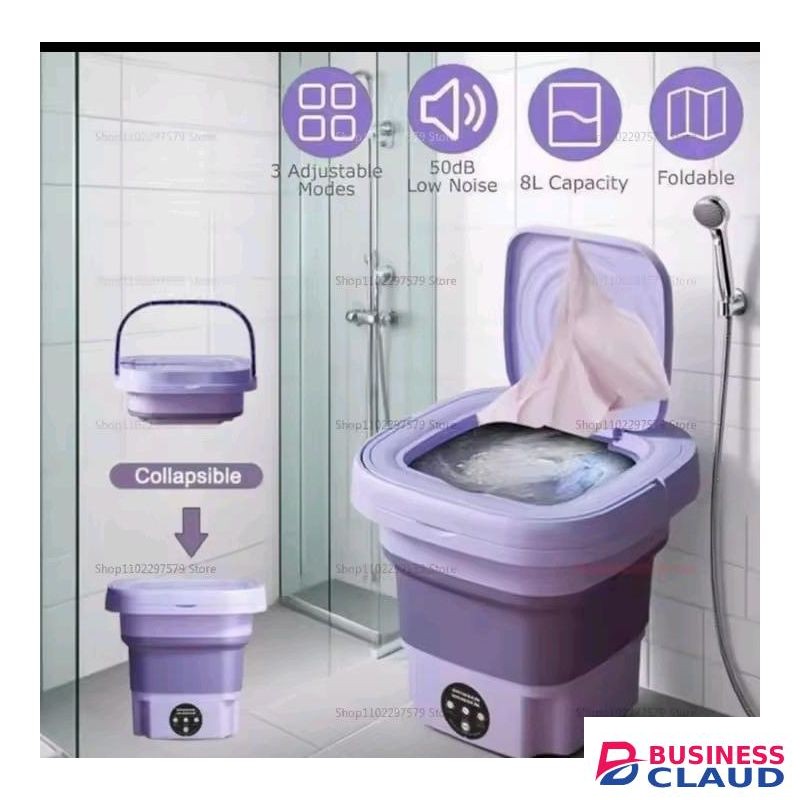 Foldable Washing Machine Portable Compact Laundry Washer for Home, Apartment, Travel, Dormitory, Lightweight Foldable Design Easy Storage and Quick Cleaning