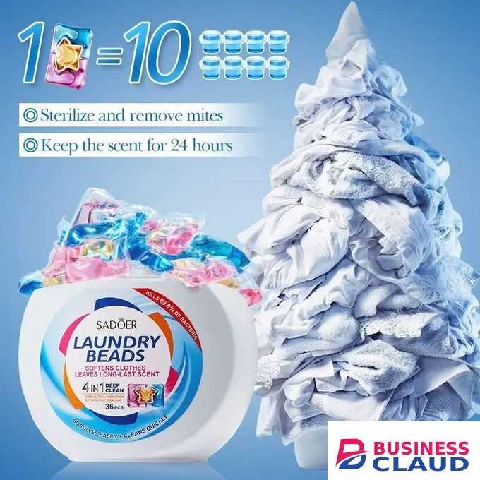 SADOER 4-in-1 Deep Clean Laundry Beads.