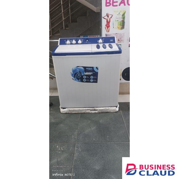 VON VALW-12MFW Twin Tub semi-automatic washing machine 12kgs
