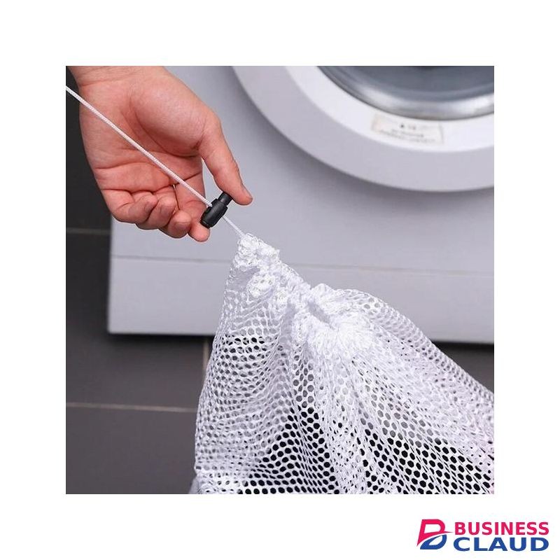 Medium Thicken Mesh Protect Clothing Washing Heavy Duty Laundry Drawstring Bag(40*50cm)