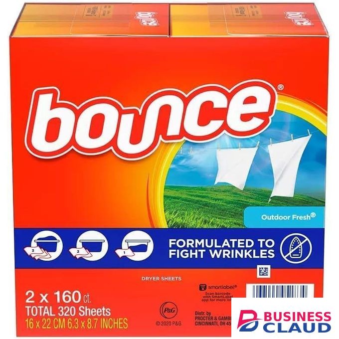 Bounce Dryer Sheets outdoor fresh scent formulated to fight wrinkles(320 ct.