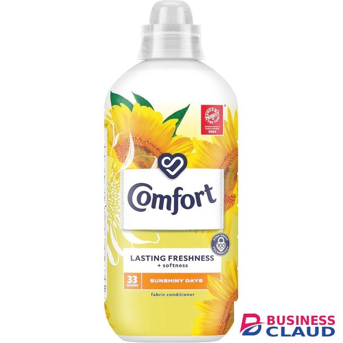 Comfort Sunshiny Days Fabric Conditioner with Stay Fresh technology for 100 days of freshness + fragrance* 33 washes (990 ml)