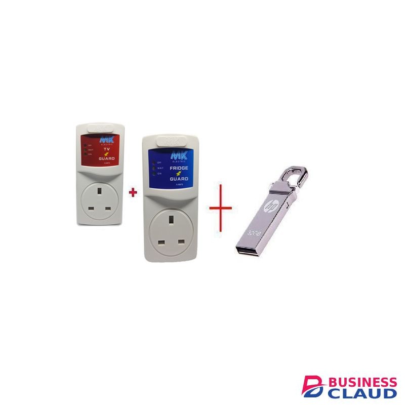 Mk Electric Fridge Guard+ TV Guard Get FREE 32GB HP Flash Disk