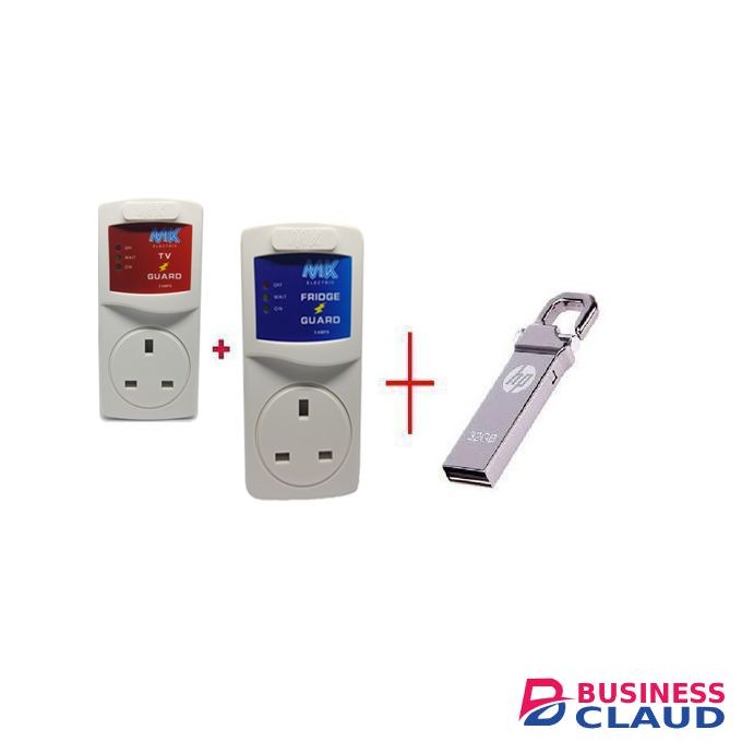 Mk Electric Fridge Guard+ TV Guard Get FREE 32GB HP Flash Disk