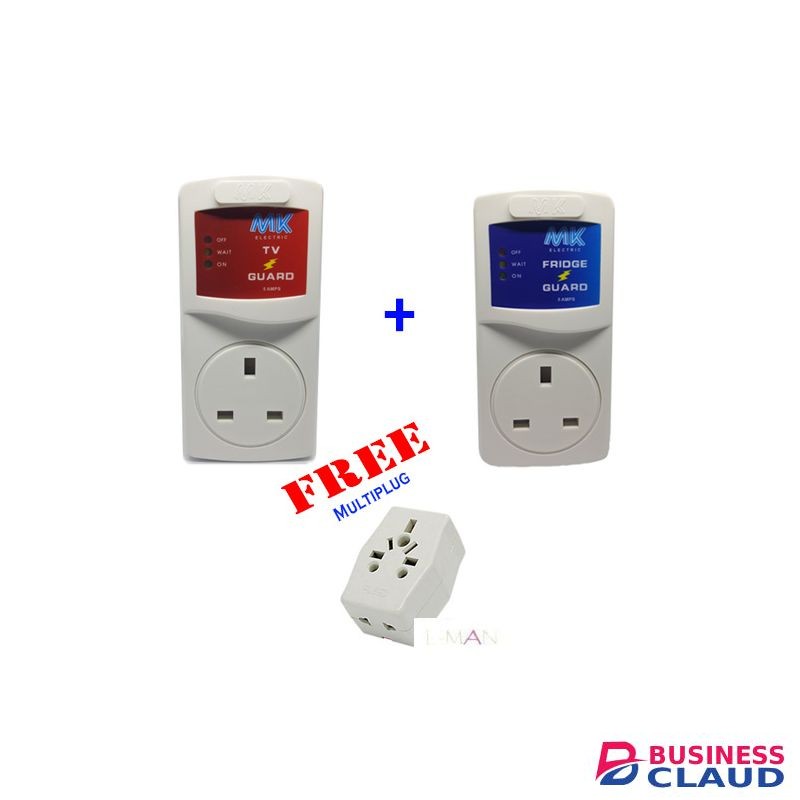 Mk Electric Fridge Guard + TV Guard + FREE Multiplug