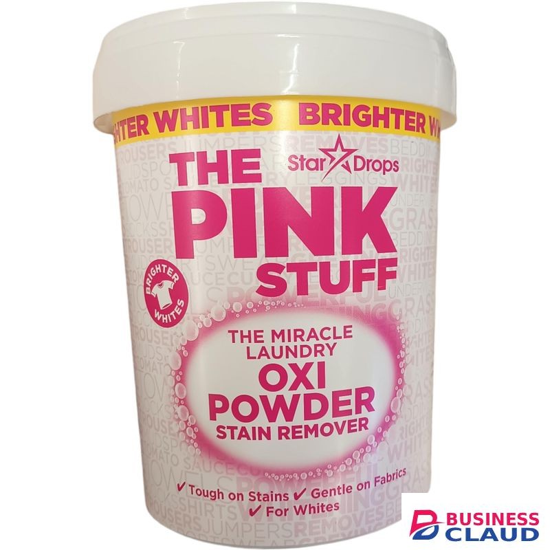 THE PINK STUFF Oxi Powder Laundry Stain Remover Oxygen Based From Stardrops, Makers Of Miracle Cleaning Paste