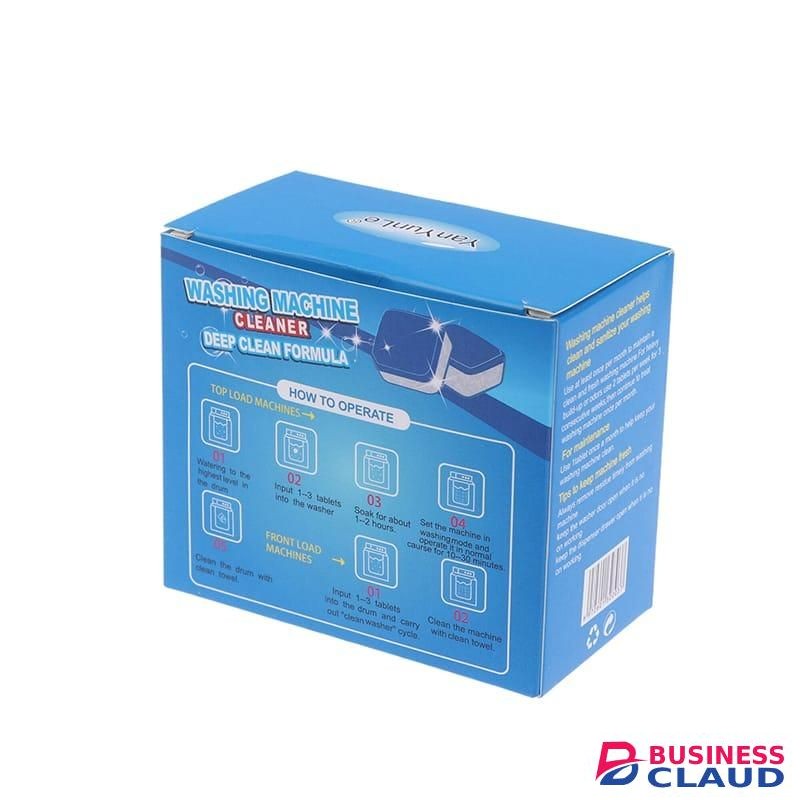 Washing Machine Cleaner Tablets - 12pcs Deep Clean & Antibacterial Formula For All Washing Machines, Washing Machine Descaler Washing Machine Drum Cleaner Antibacterial Washing Machine Tablets Washing Machine Odor Remover Laundry Machine Cleaner Pods