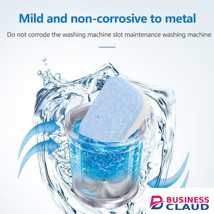 Washing Machine Cleaner Tablets - 12pcs Deep Clean & Antibacterial Formula For All Washing Machines, Washing Machine Descaler Washing Machine Drum Cleaner Antibacterial Washing Machine Tablets Washing Machine Odor Remover Laundry Machine Cleaner Pods