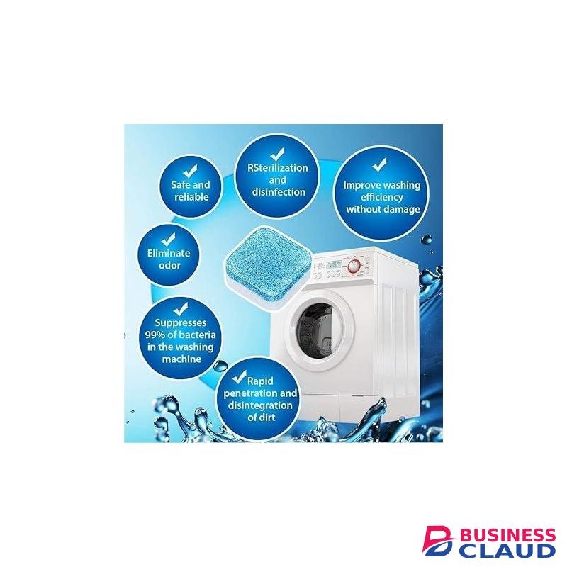 36 pcs Laundry Effervescent Tablets Washing Hine Effervescent Tablets Cleaner Laundry Deep Cleaning Remove Odor Deconta Nation Tablets
